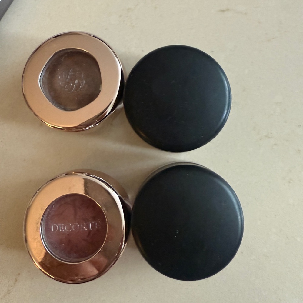MAC and Decorte cream shadows